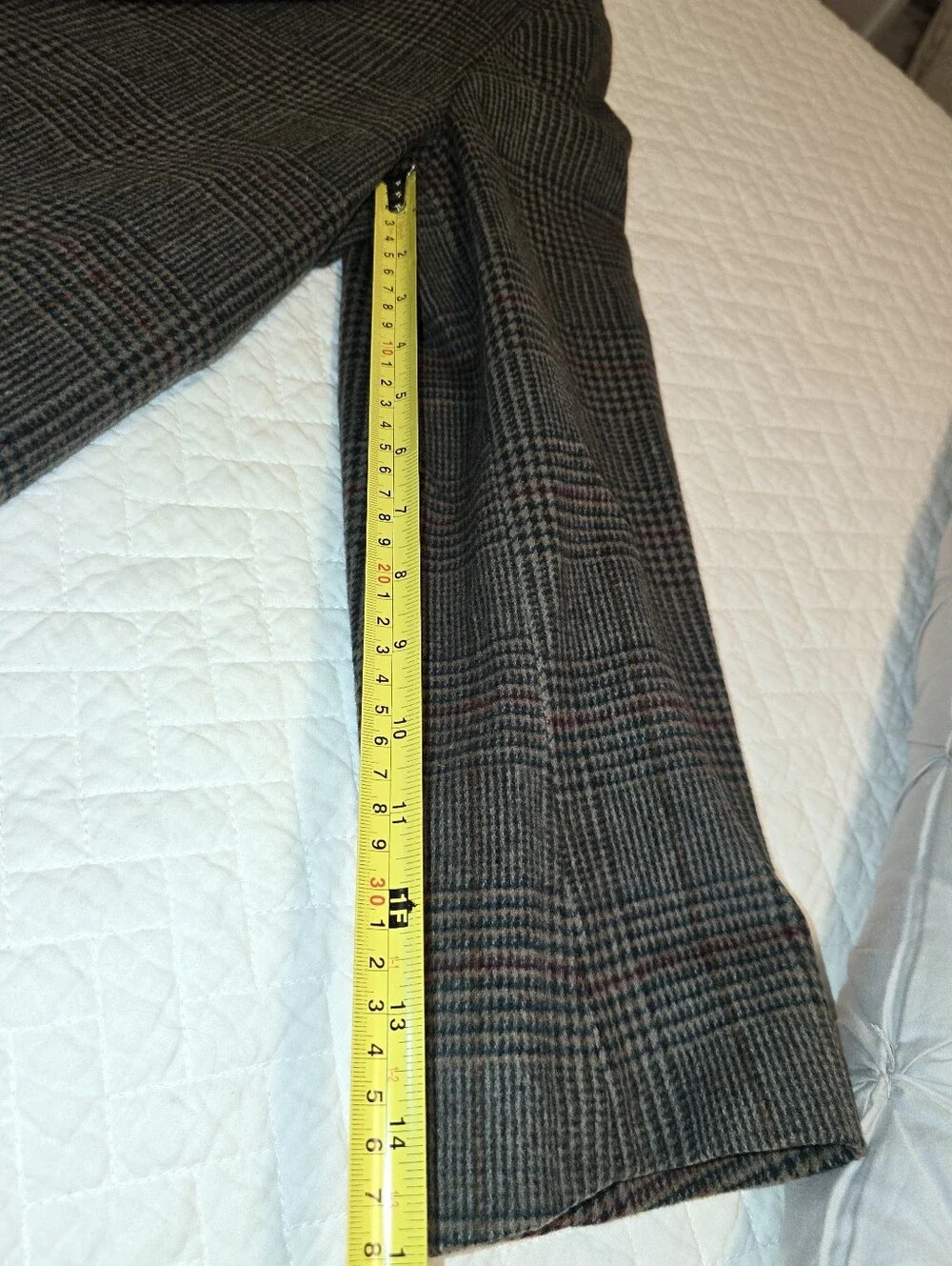 L.L. Bean Vintage Women's Brown and Gray Glen Plaid Sport Coat Blazer Size 12R
